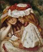 Pierre-Auguste Renoir Jeunes Filles lisant oil on canvas